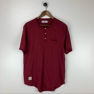 Five Four Men’s Burgundy Carvel T-Shirt Size Large L Cotton Blend